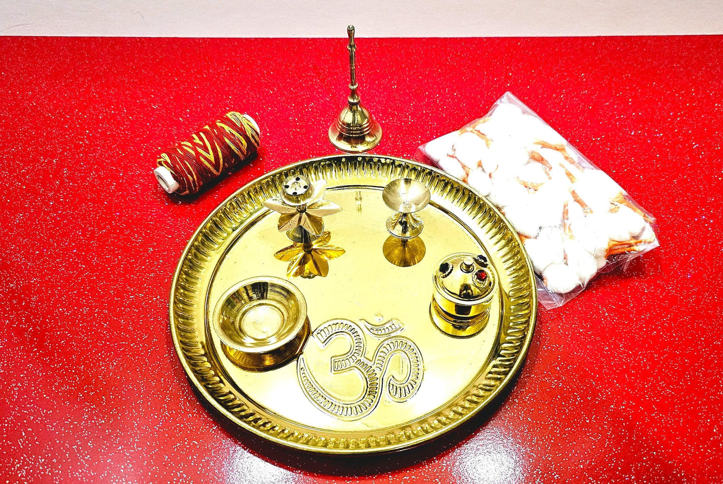 Brass Pooja Puja thali set