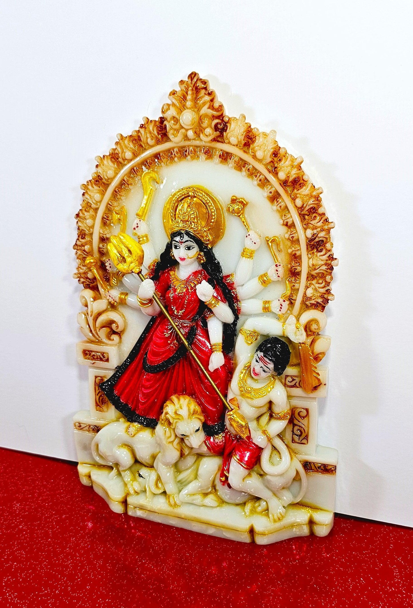 Goddess Durga Marble Statue