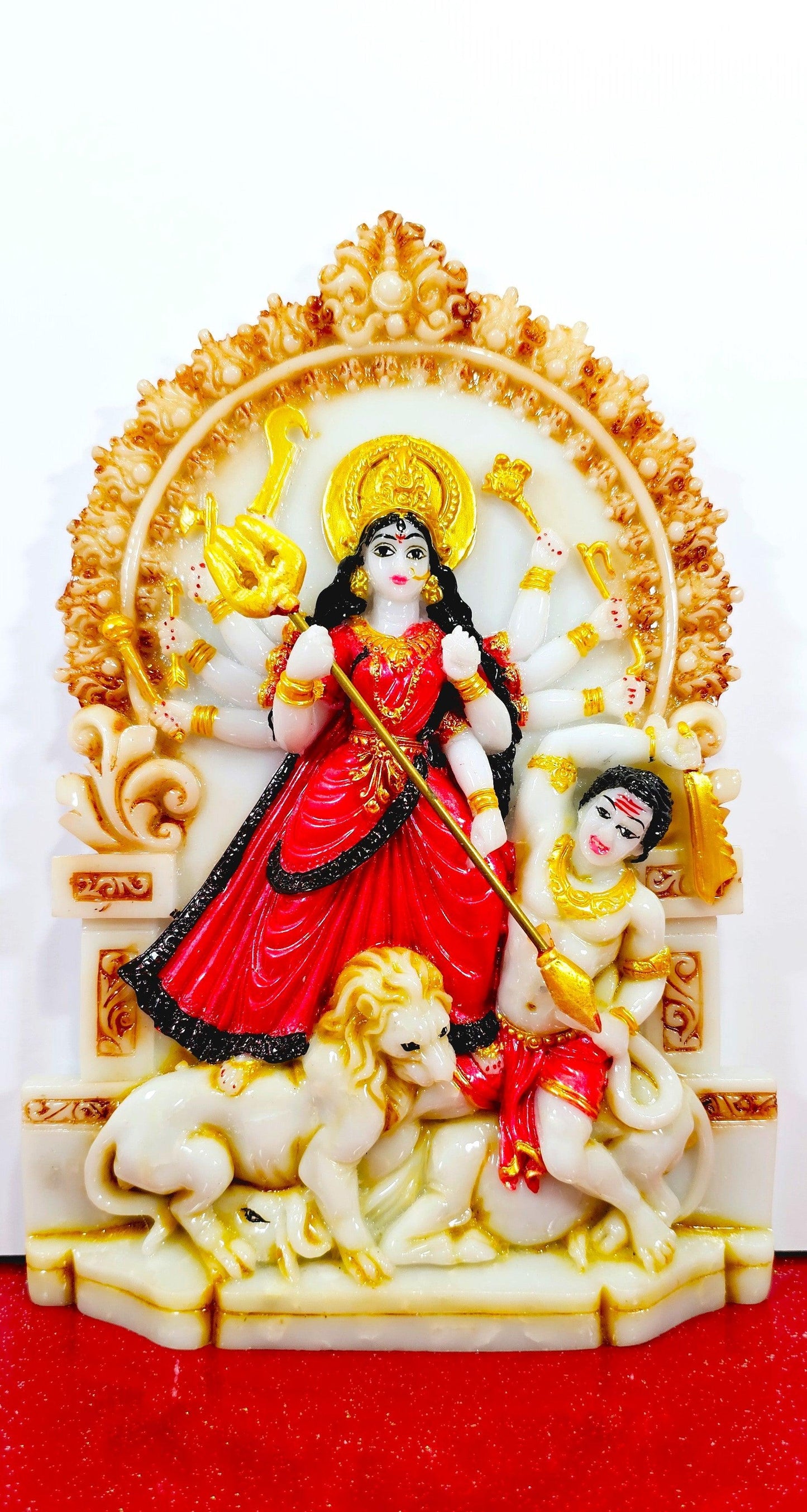 Goddess Durga Marble Statue