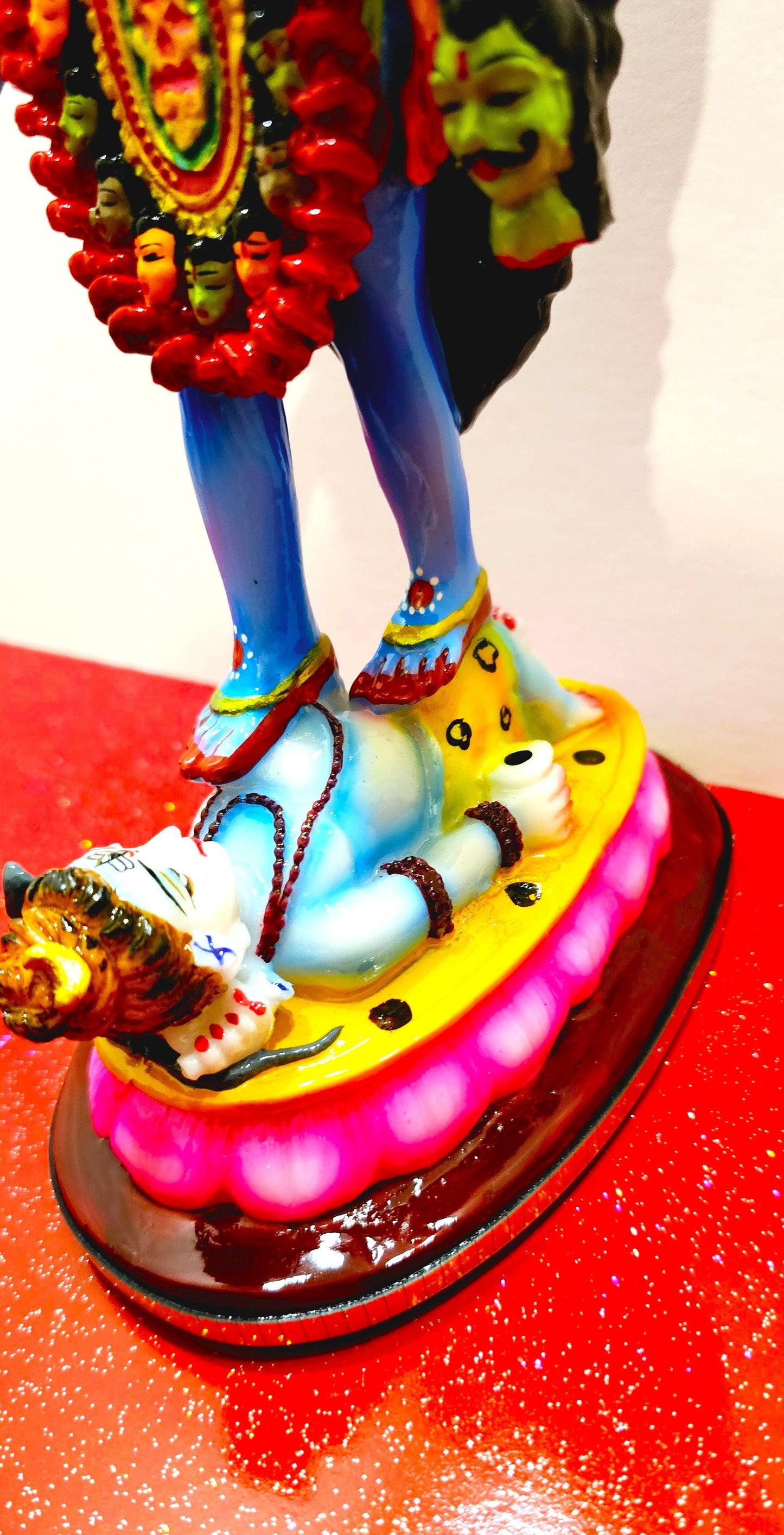 Goddess Kali Maa / Mata Rare Statue , In Colour Blue