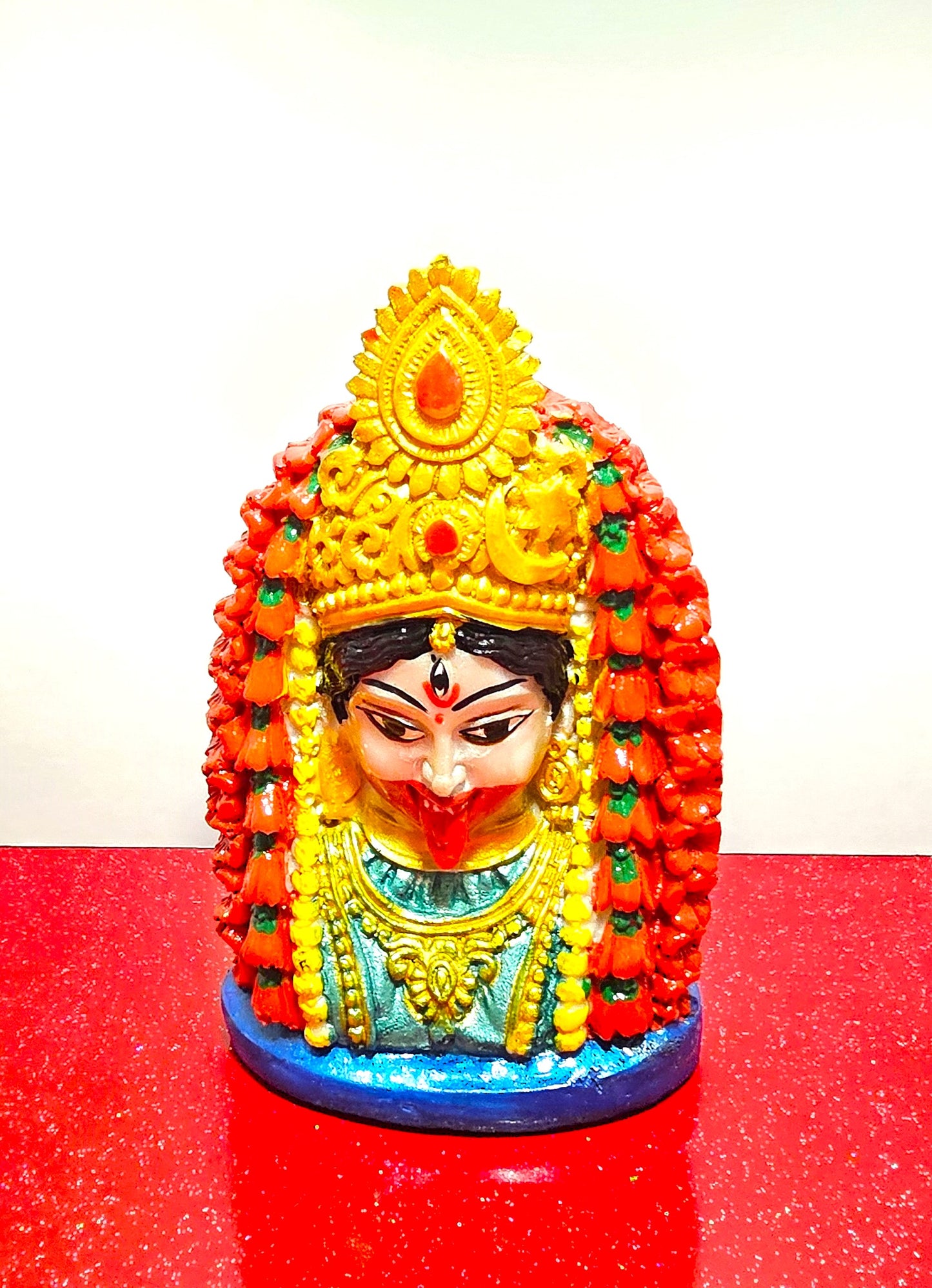 Goddess Tara Kali , Kali Maa Face Marble / Stone Statue
