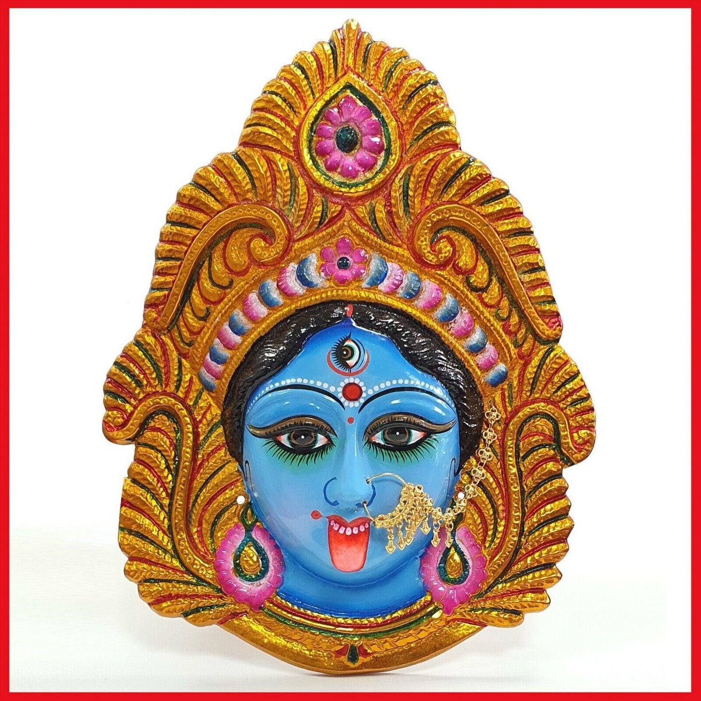 Large Goddess Kali Wall Hanging Face