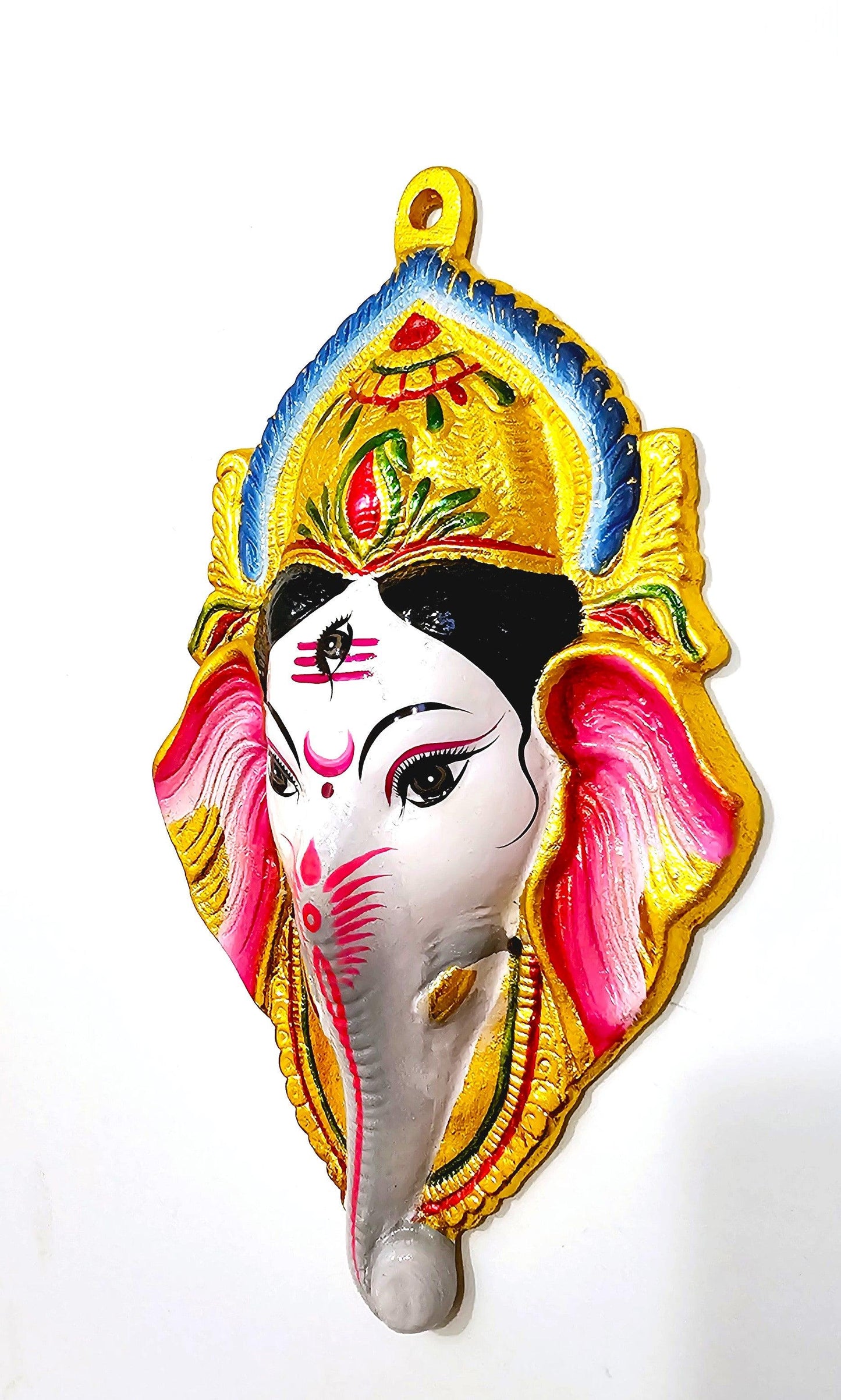 Ganesh Wall Hanging Face , Solid Alloy , Built to Last