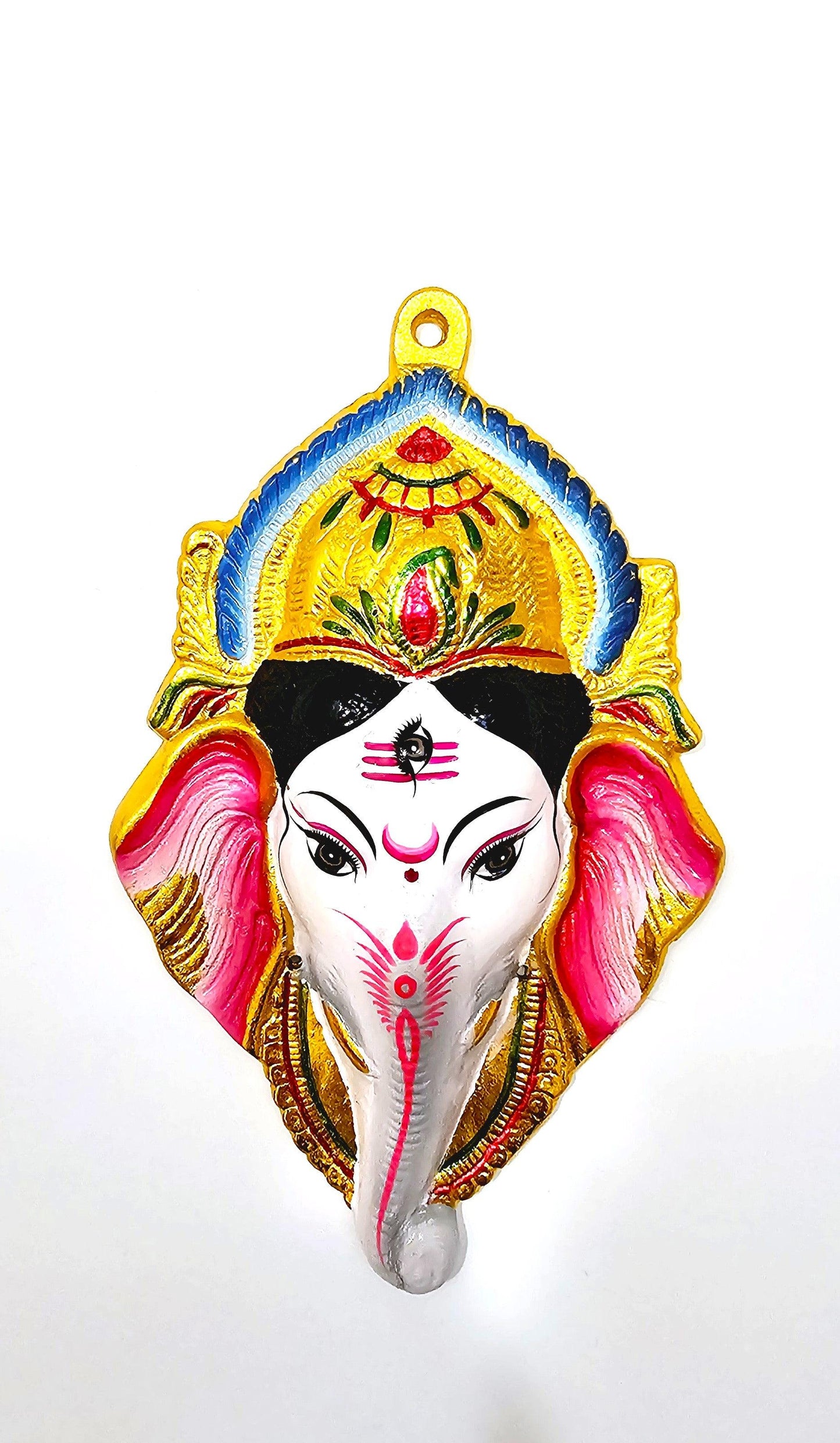 Ganesh Wall Hanging Face , Solid Alloy , Built to Last