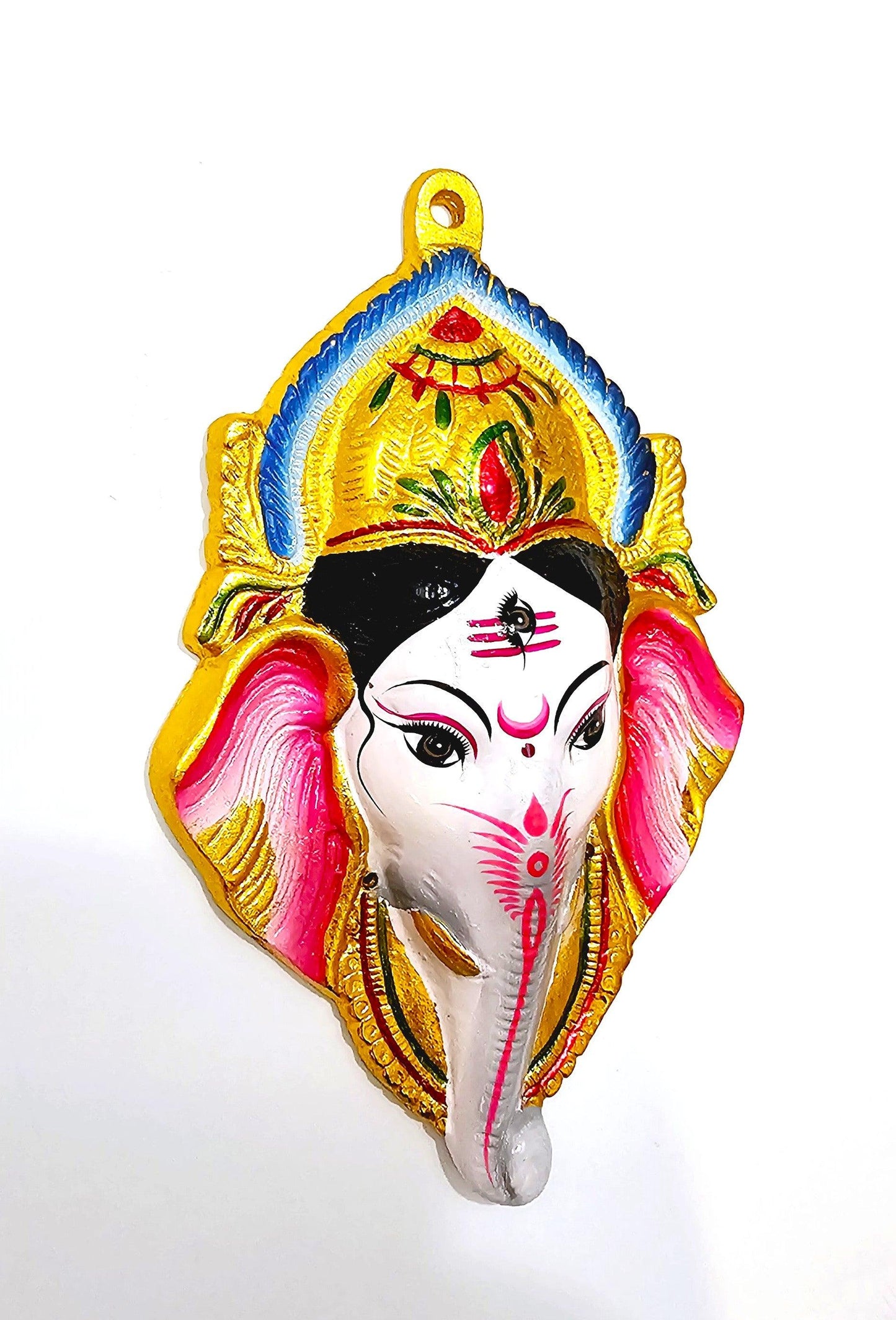 Ganesh Wall Hanging Face , Solid Alloy , Built to Last