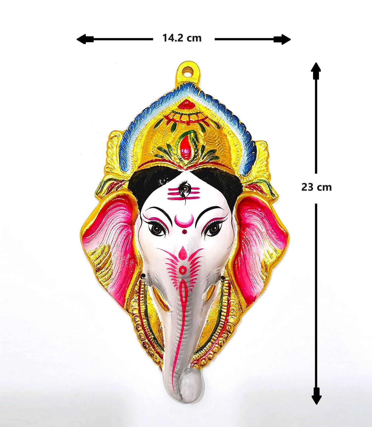 Ganesh Wall Hanging Face , Solid Alloy , Built to Last