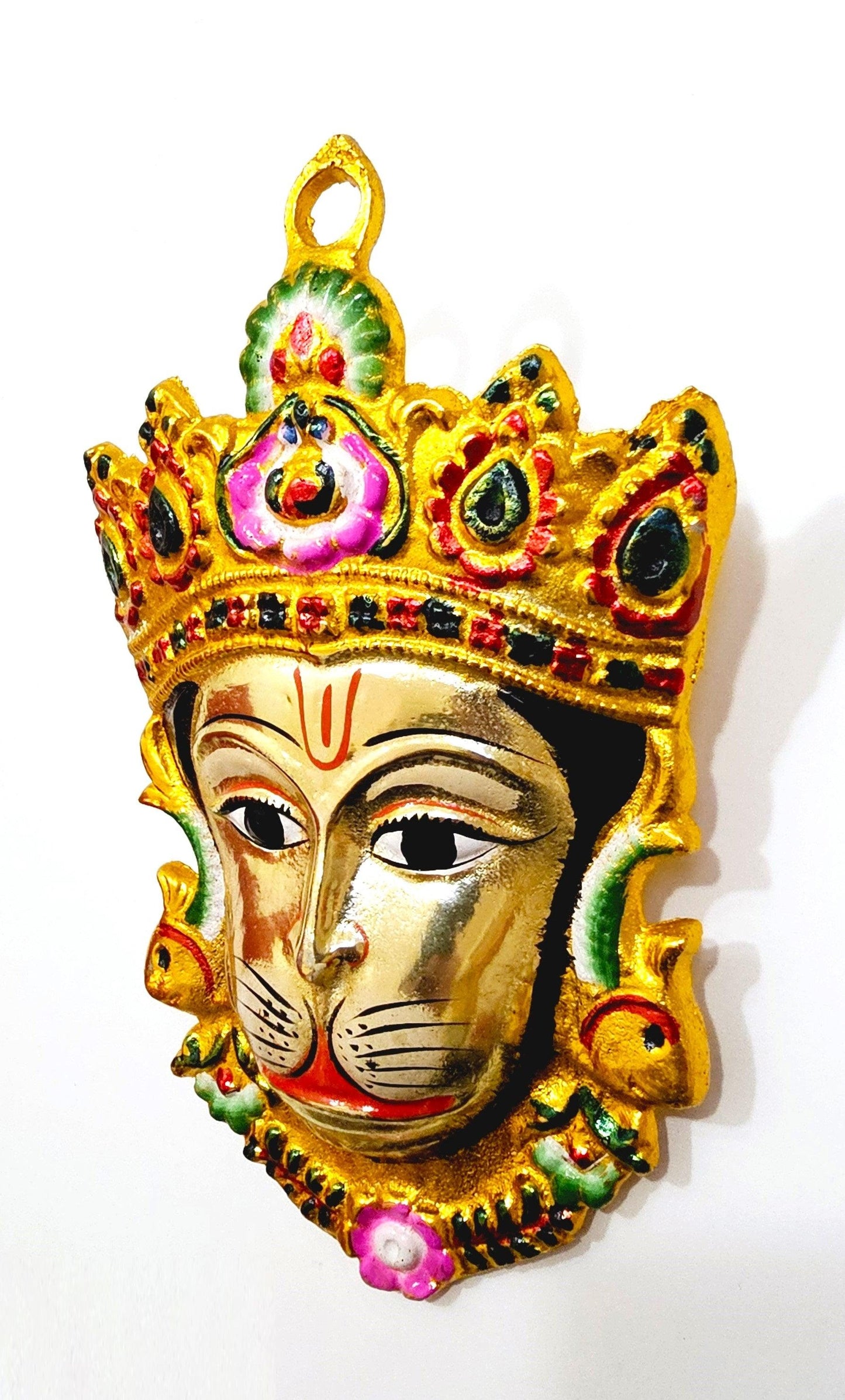 Rare Hanuman/Bajrangbali Wall Hanging Face , Solid Alloy , Built to Last