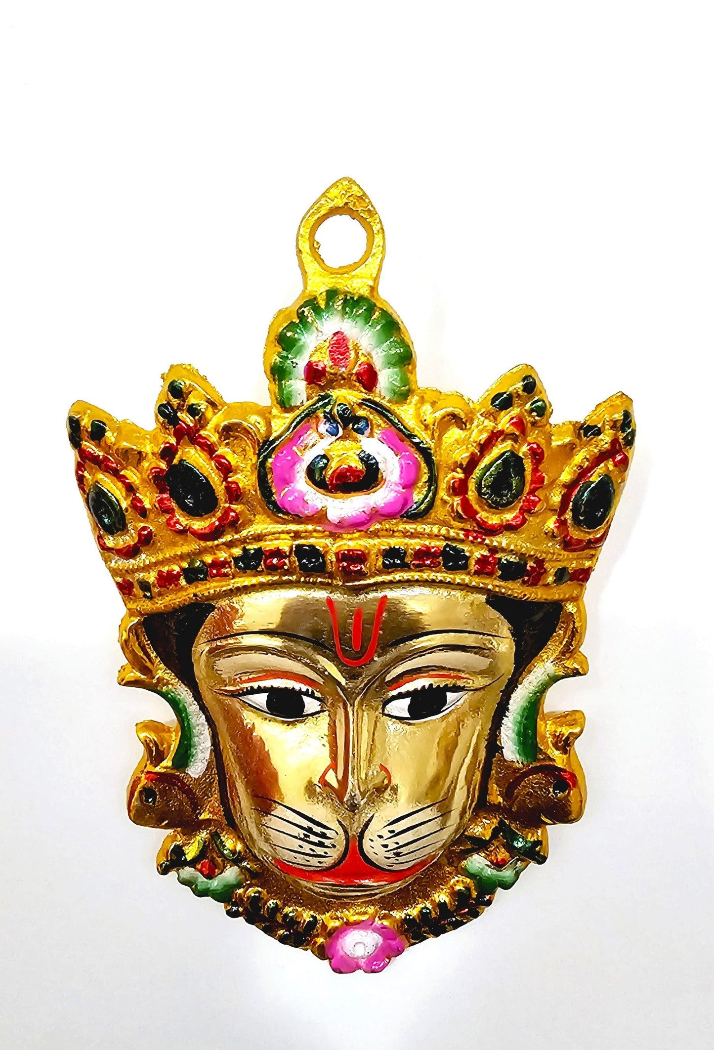 Rare Hanuman/Bajrangbali Wall Hanging Face , Solid Alloy , Built to Last