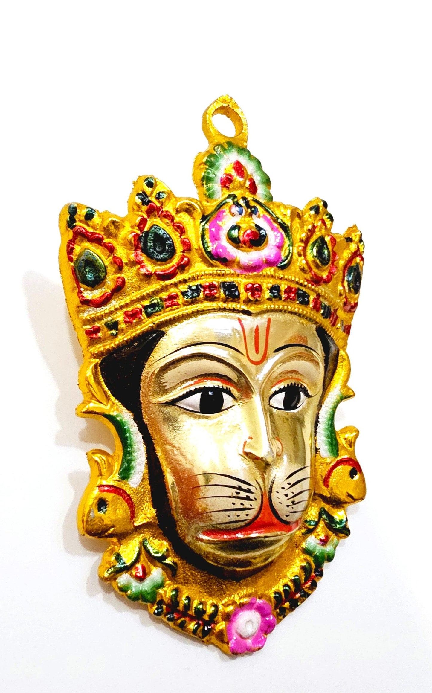Rare Hanuman/Bajrangbali Wall Hanging Face , Solid Alloy , Built to Last
