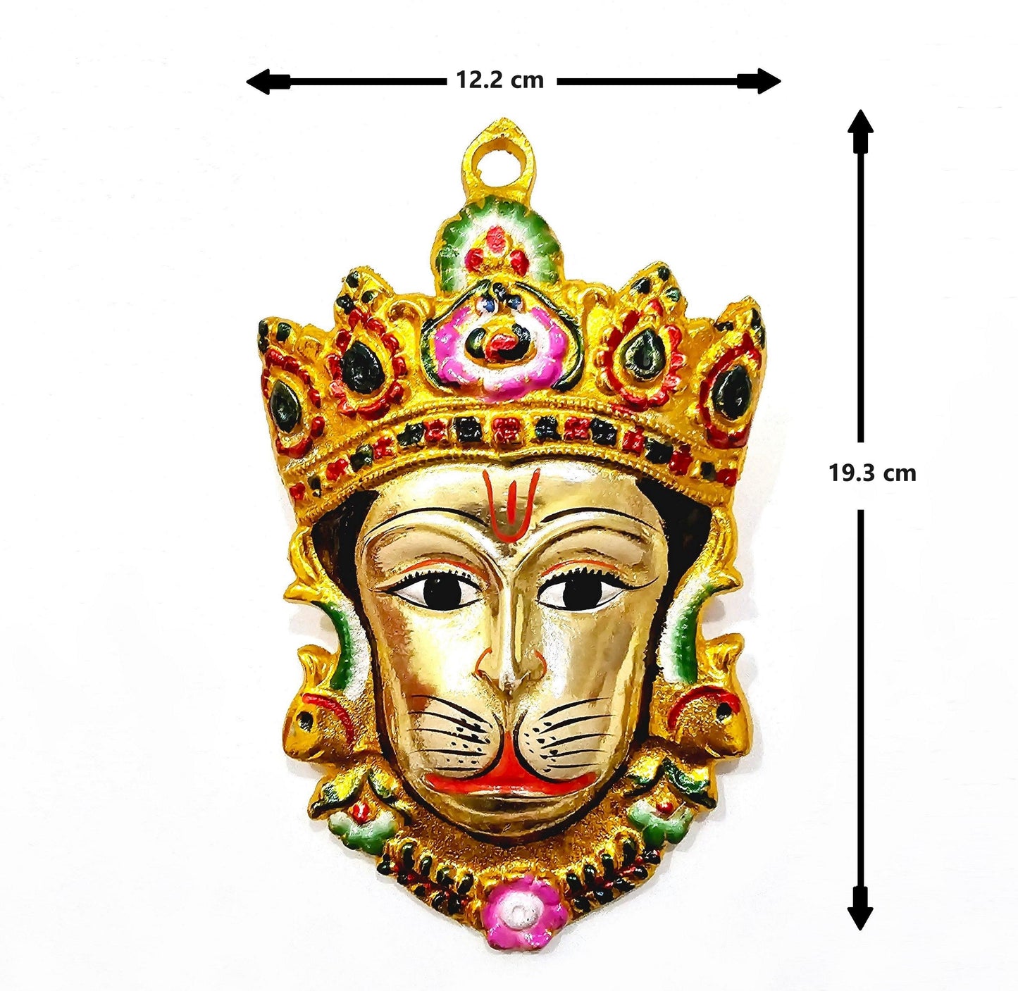 Rare Hanuman/Bajrangbali Wall Hanging Face , Solid Alloy , Built to Last
