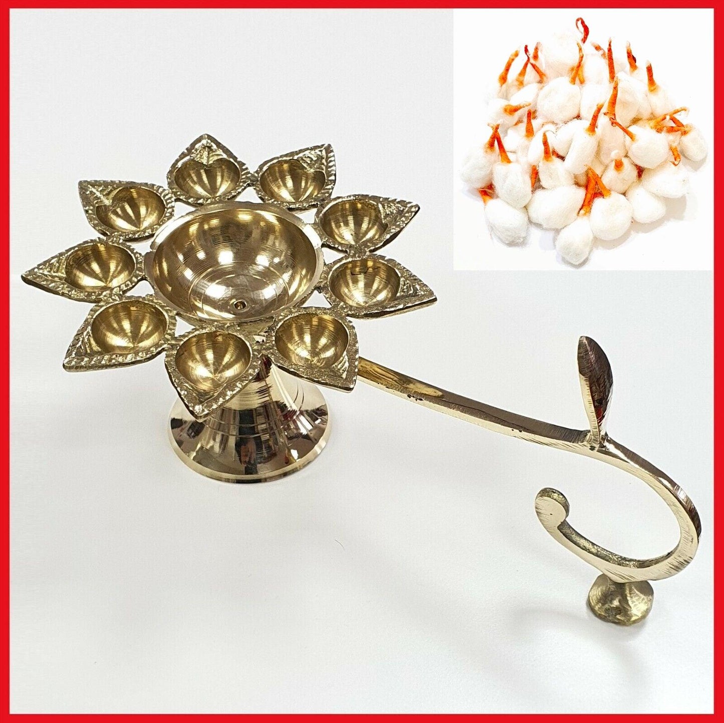 Brass aarti diya lamp