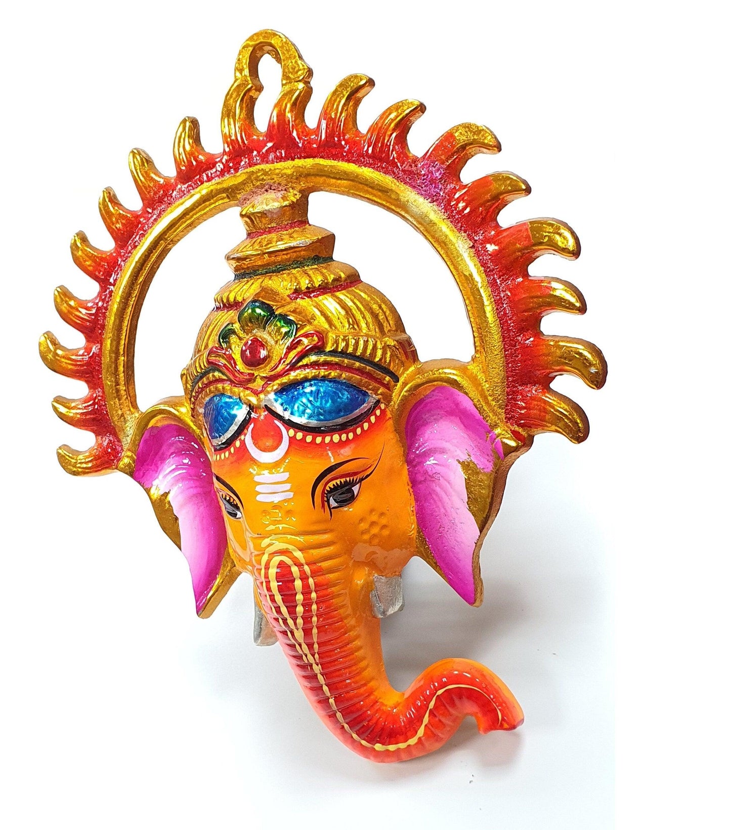 Ganesh Wall Hanging Face , Solid Alloy , Built to Last