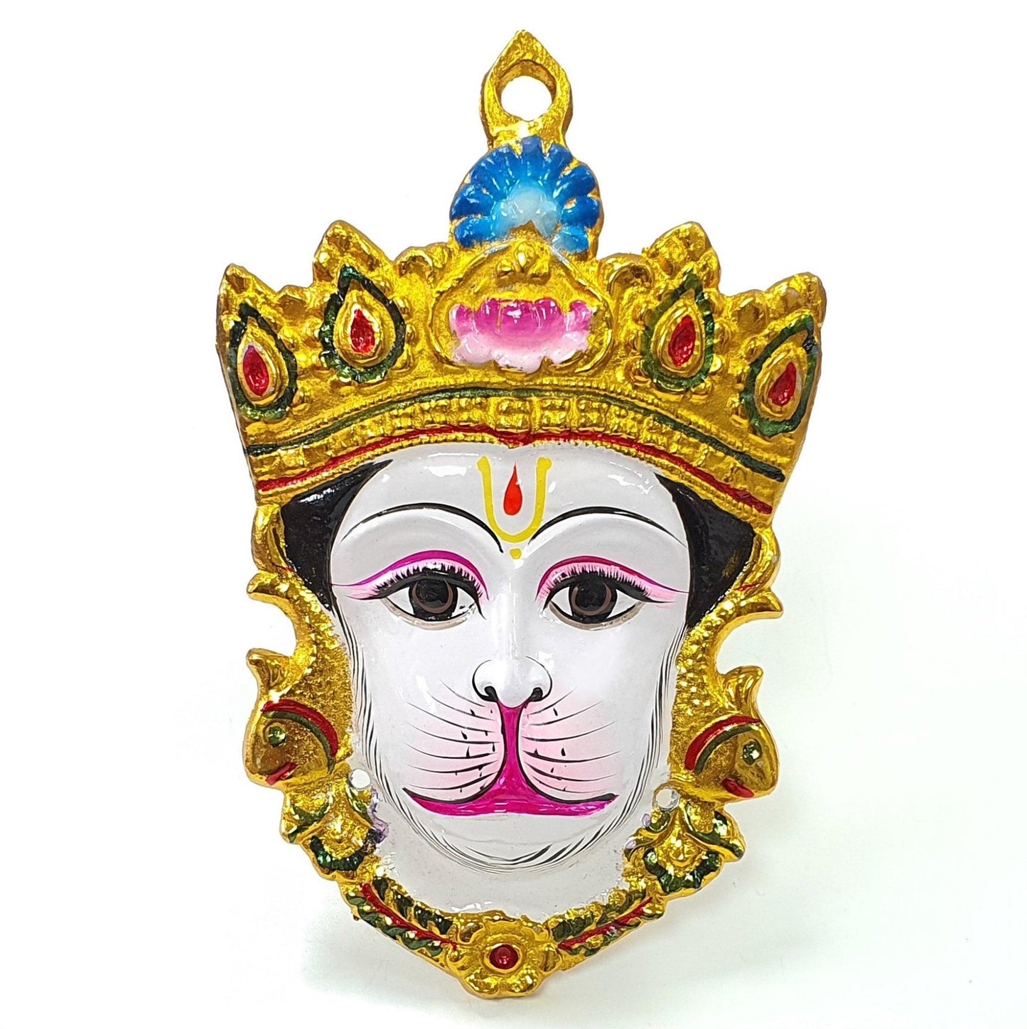 Rare Hanuman/Bajrangbali Wall Hanging Face , Solid Alloy , Built to Last