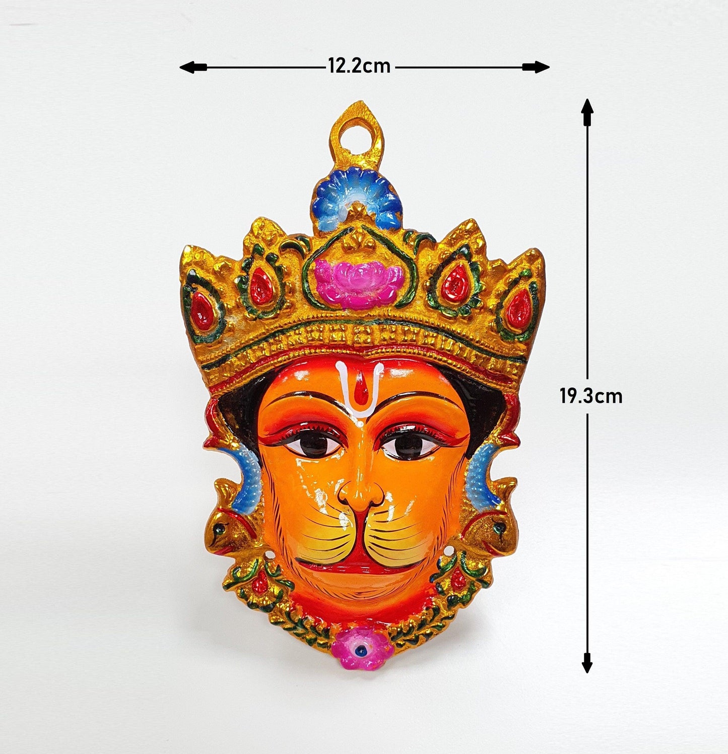 Rare Hanuman/Bajrangbali Wall Hanging Face , Solid Alloy , Built to Last