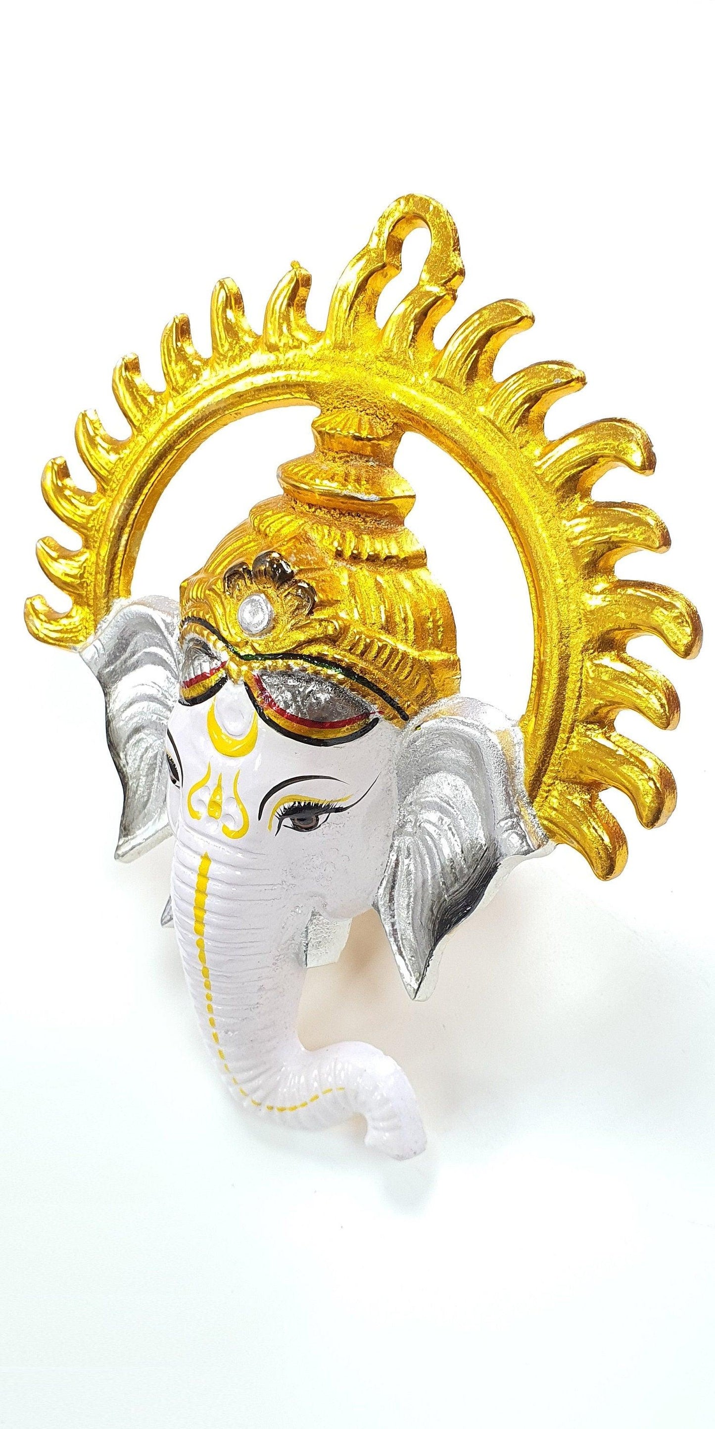Ganesh Wall Hanging Face , Solid Alloy , Built to Last