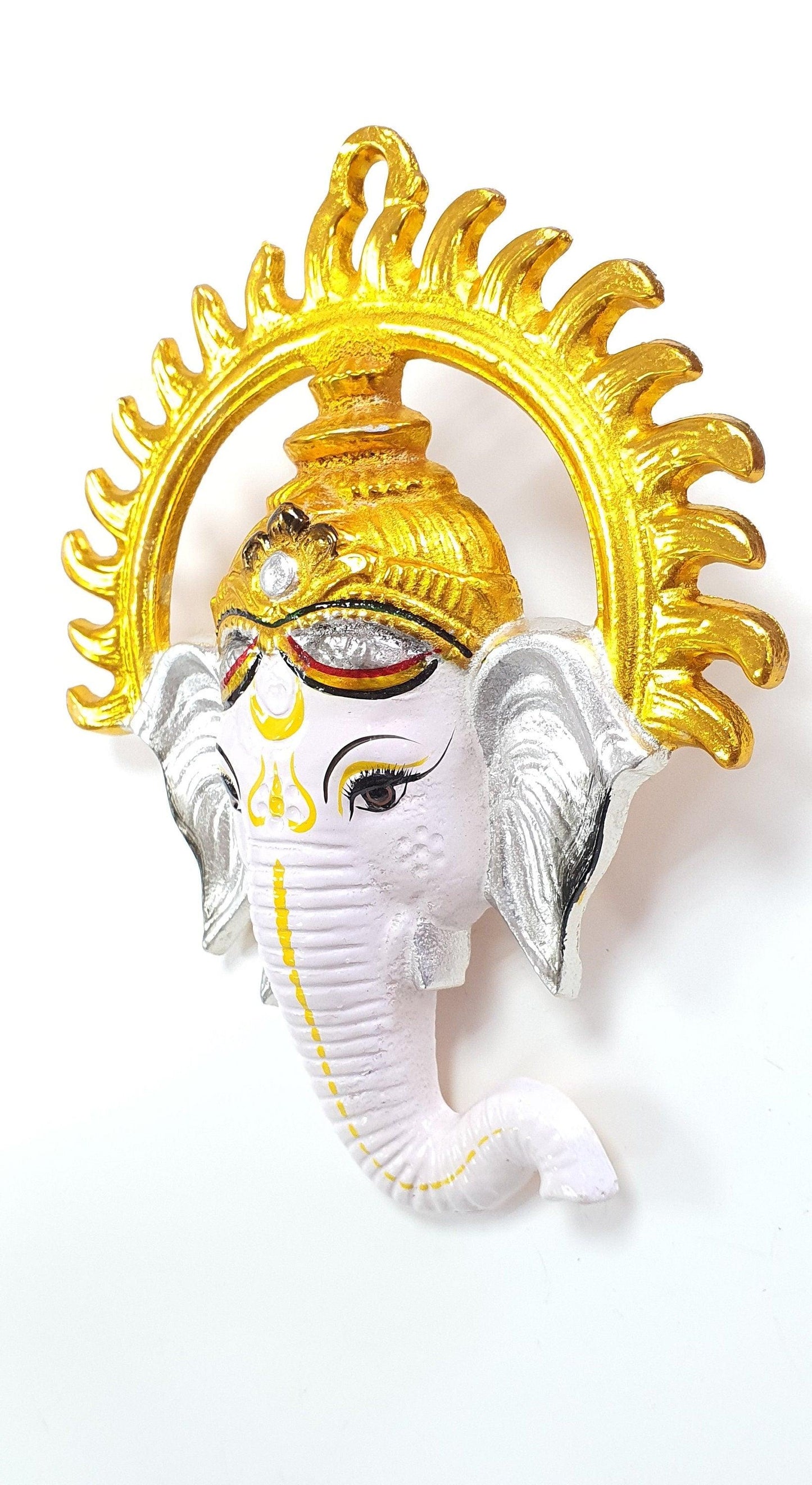 Ganesh Wall Hanging Face , Solid Alloy , Built to Last
