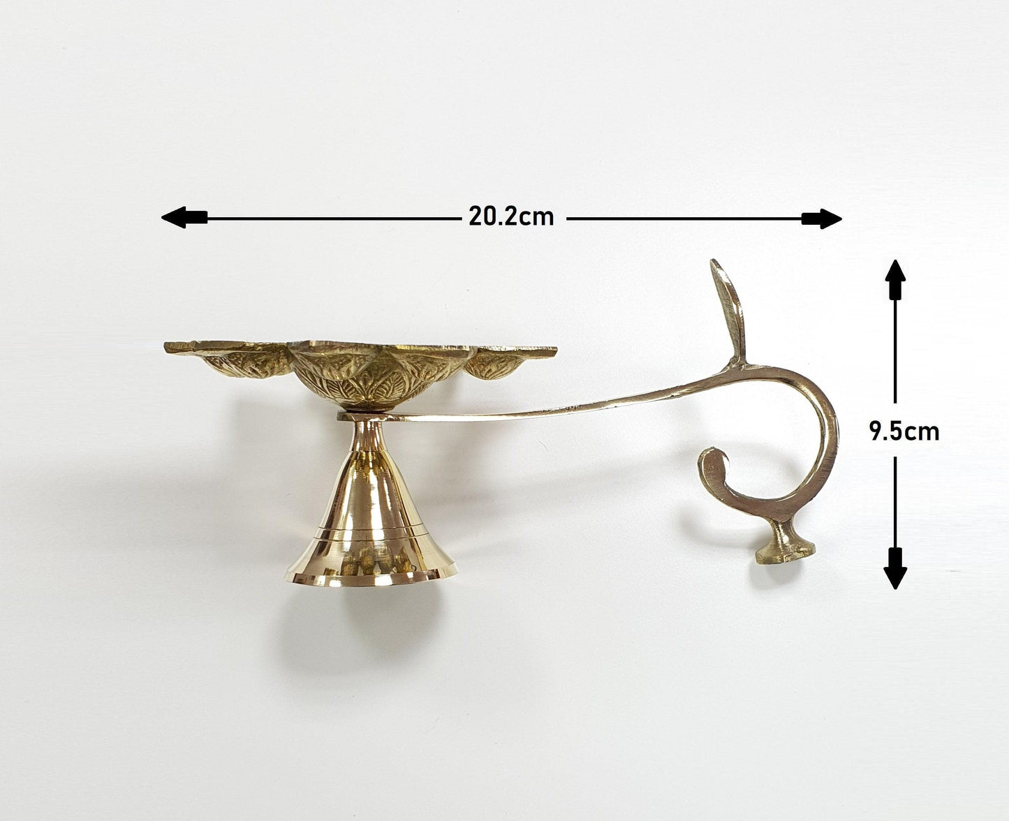 Brass Aarti Puja/Pooja/Diwali/Festival 9 Diya/Diva Lamp,