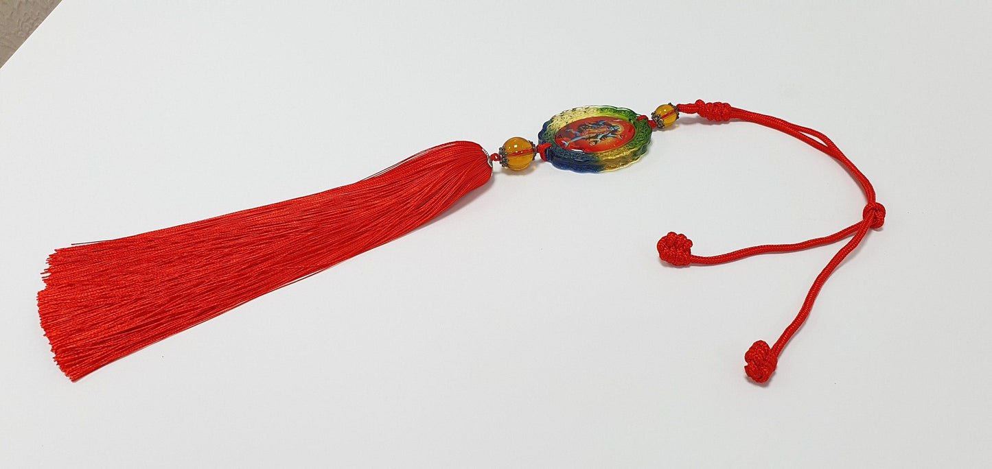 Goddess Kali Maa/Mata , Lord Shiva Hanging Pendant . Crystal Double Side Image