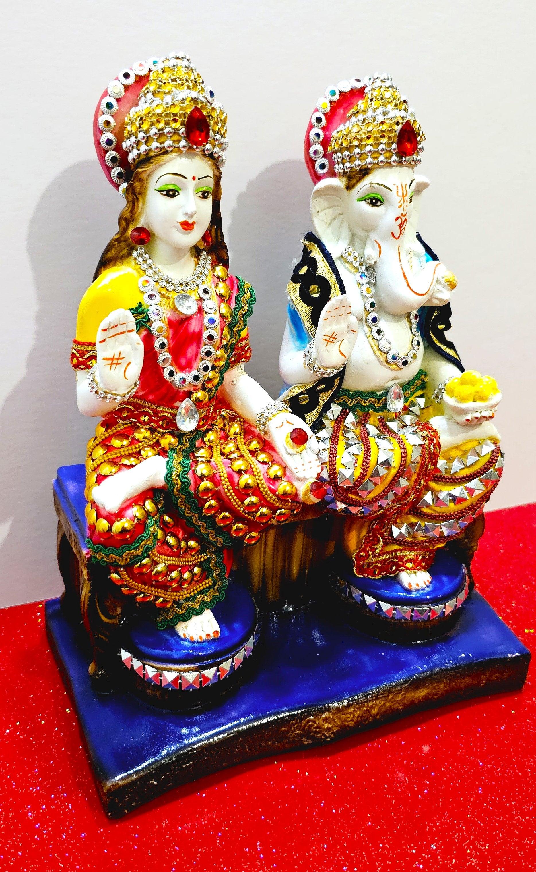  Lord Ganesh Goddess Lakshmi statue