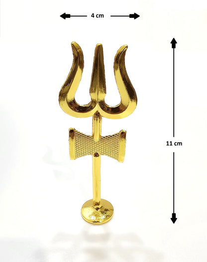 Lord Shiva Gold Plated Trishul ( Trident )
