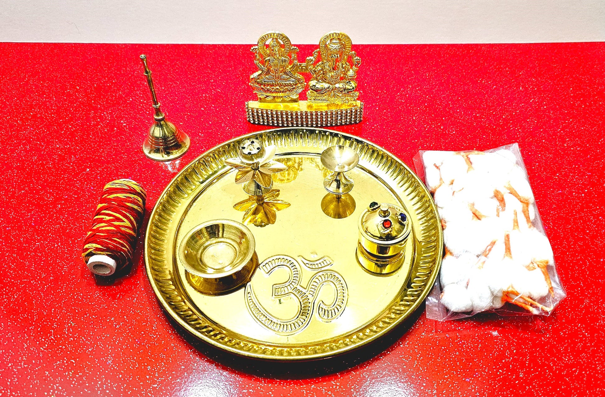 Brass Pooja Puja thali set