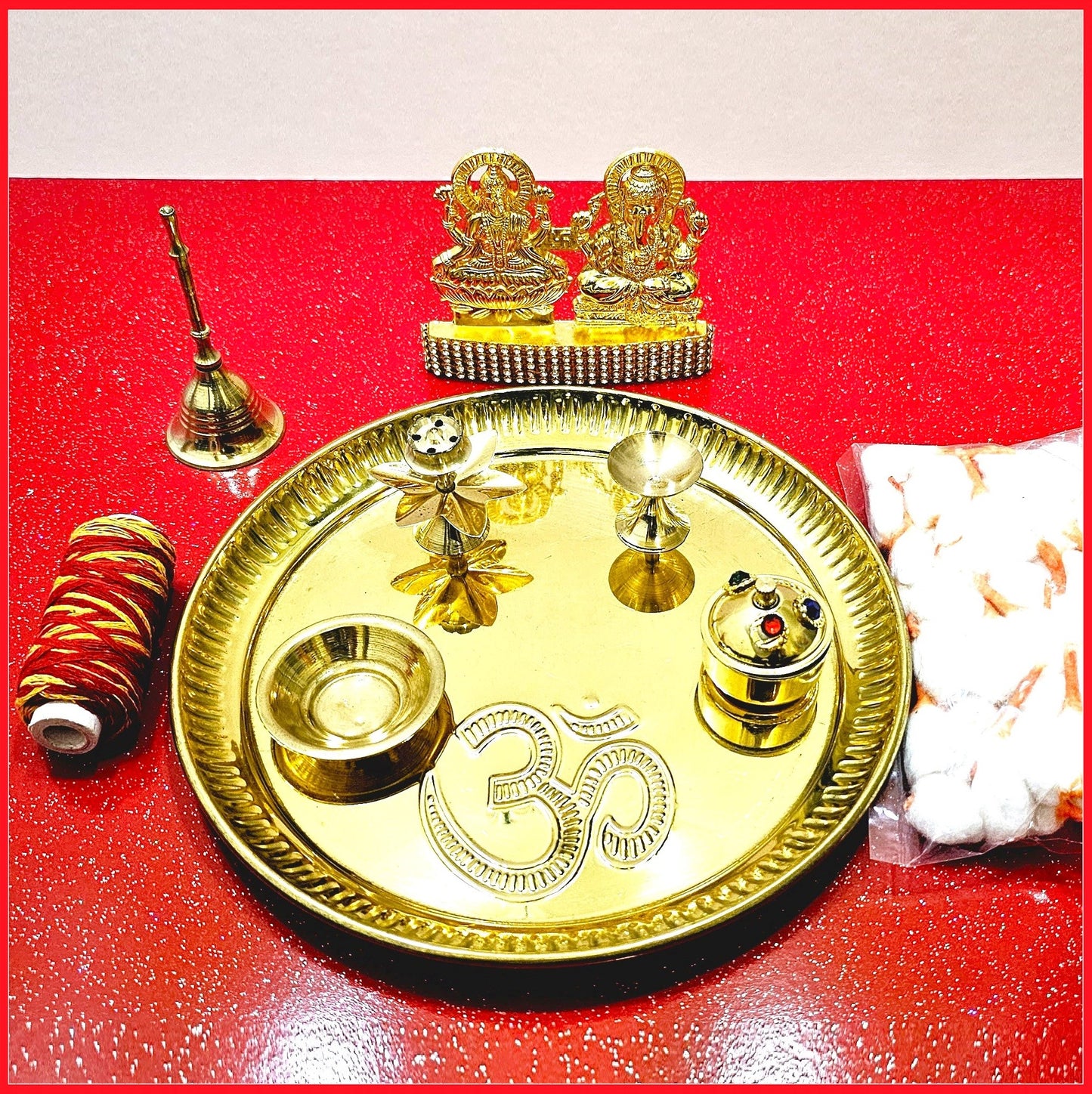 Brass Pooja Puja thali set
