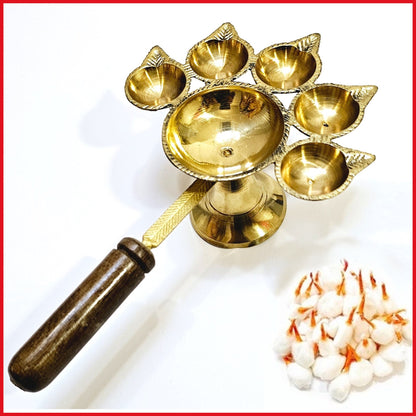 Brass Aarti 5 Diya