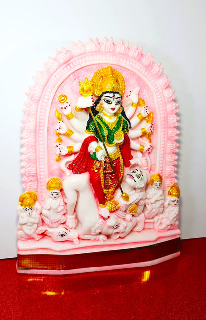 Rare Goddess Durga with Family Statue