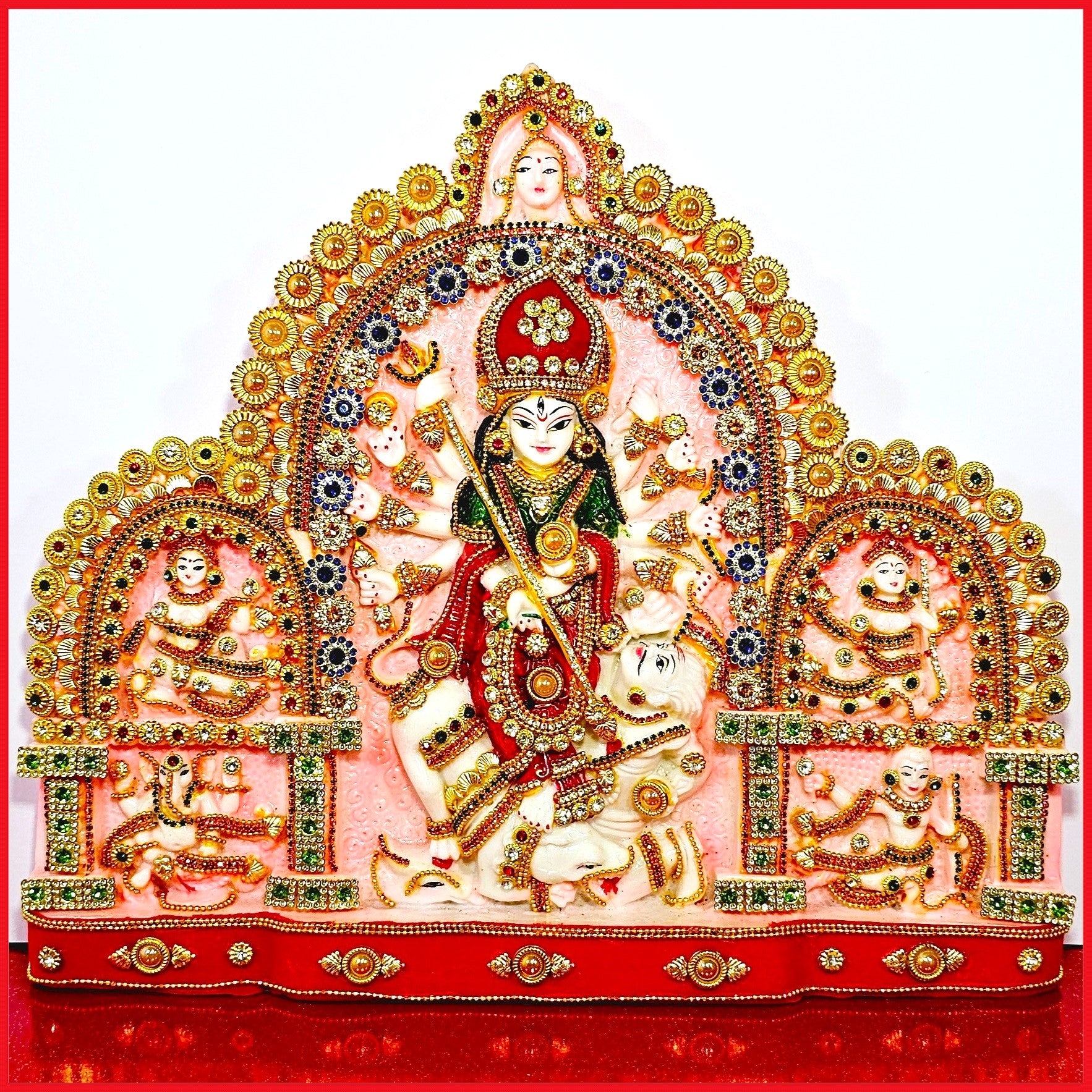 Goddess Durga Family Statue