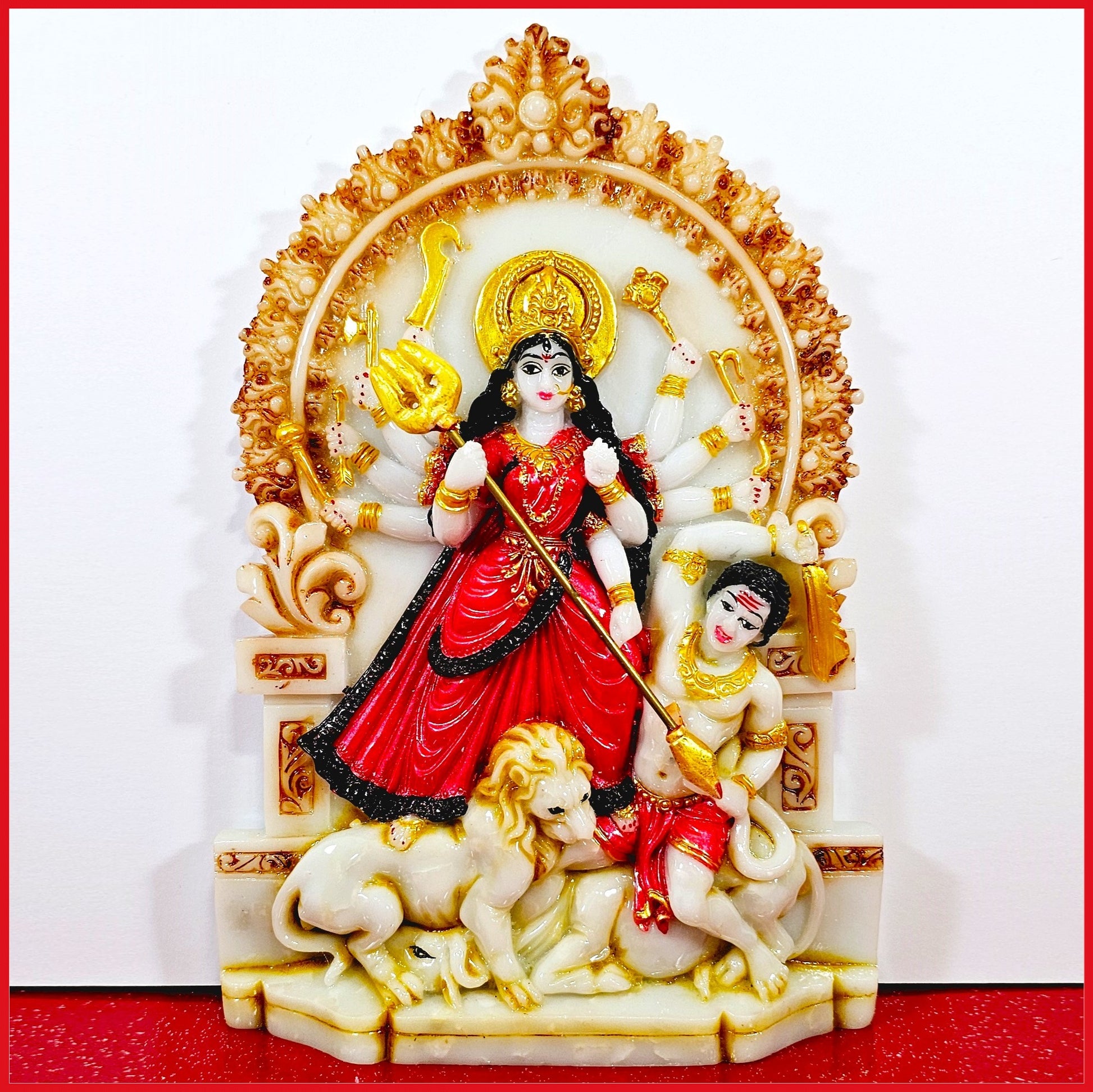 Goddess Durga Marble Statue