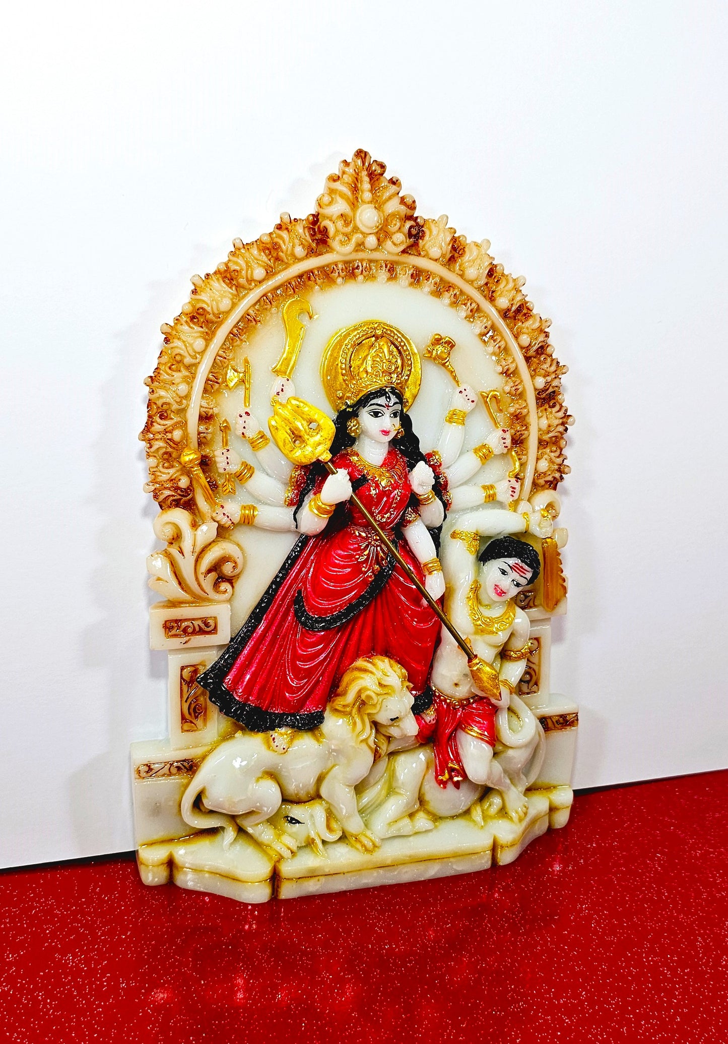 Goddess Durga Marble Statue