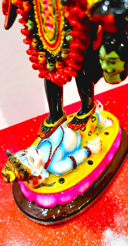 Goddess Kali Maa / Mata Rare Statue , In Colour Black