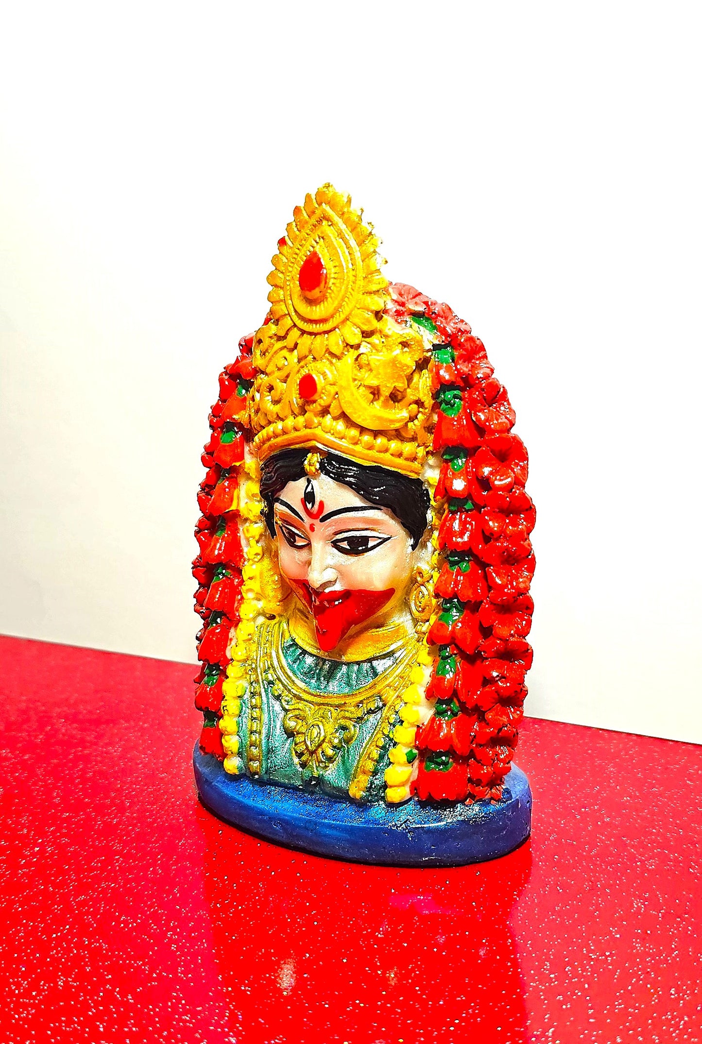 Goddess Tara Kali , Kali Maa Face Marble /  Stone Statue