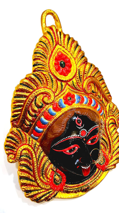 LARGE Rare Goddess Kali Maa/Mata ( Durga ) Wall Hanging Face , Large Nose Ring