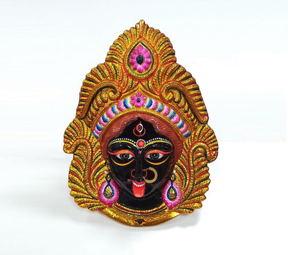 LARGE Rare Goddess Kali Maa/Mata ( Durga ) Wall Hanging Face With Nose Ring