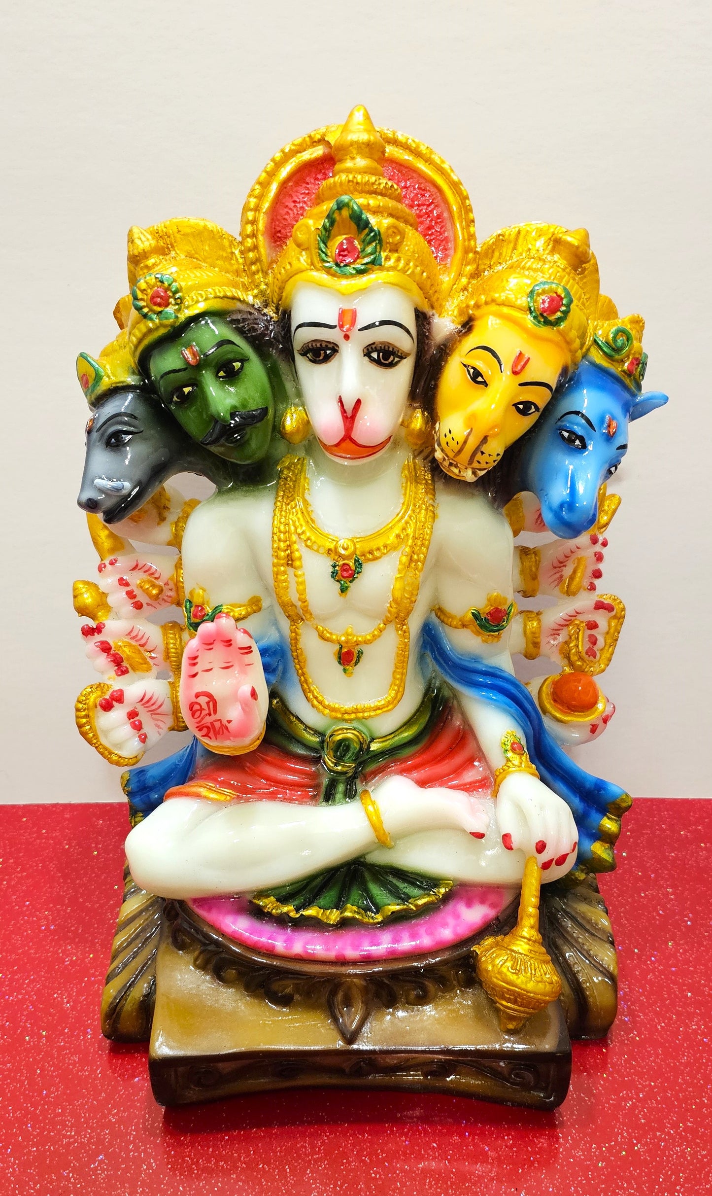 Large Marble / Stone Lord Hanuman Panchmukhi Statue , Only 1 Available