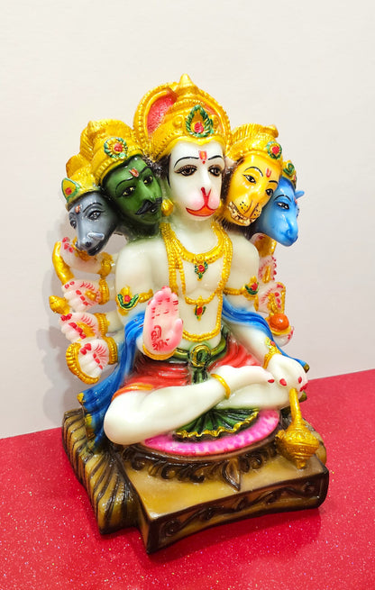 Large Marble / Stone Lord Hanuman Panchmukhi Statue , Only 1 Available