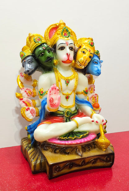 Large Marble / Stone Lord Hanuman Panchmukhi Statue , Only 1 Available