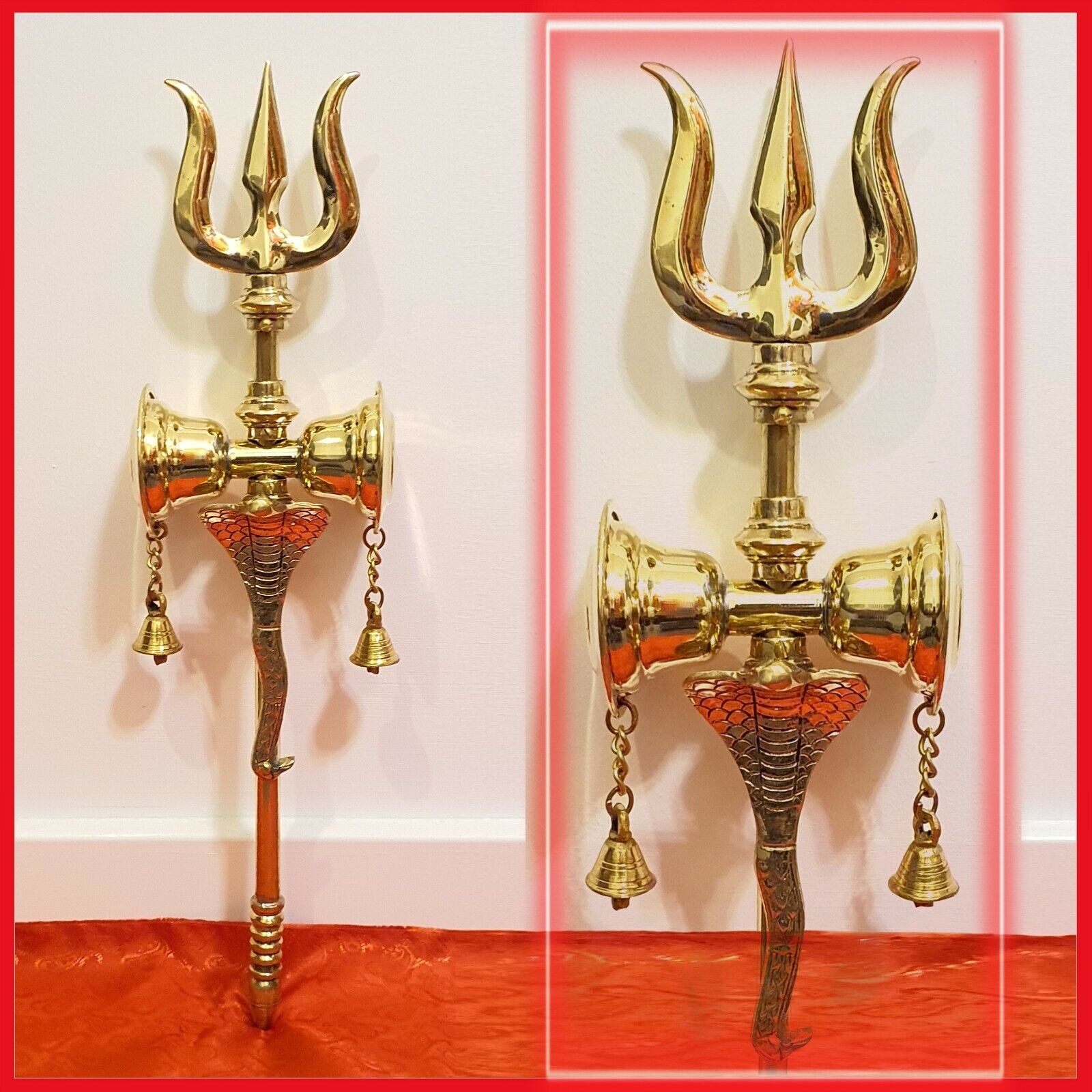Lord Shiva Brass Trishul Trident