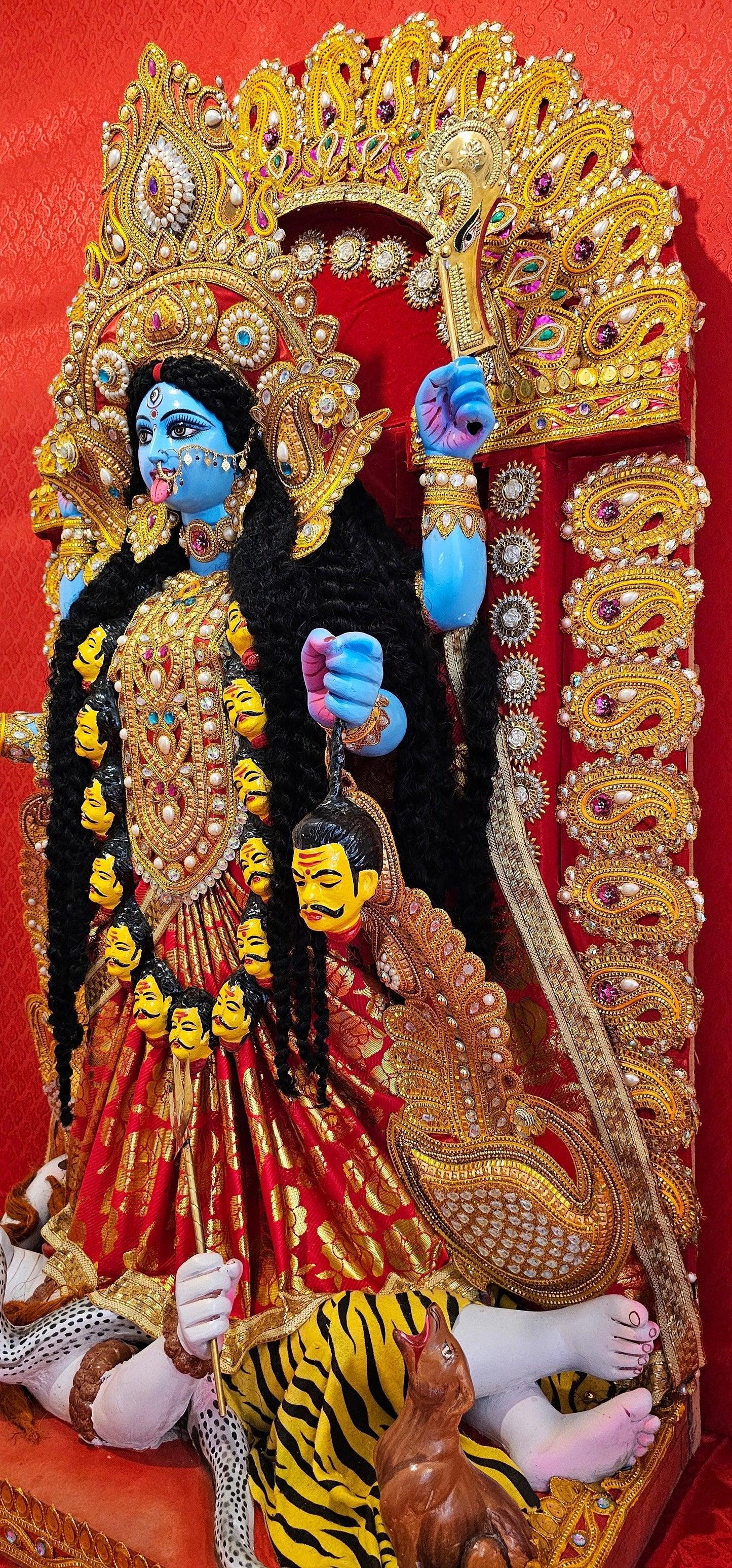 4.8-FT Rare Custom Hand Made Large Kali Maa/Mata Statue. 1 of a kind