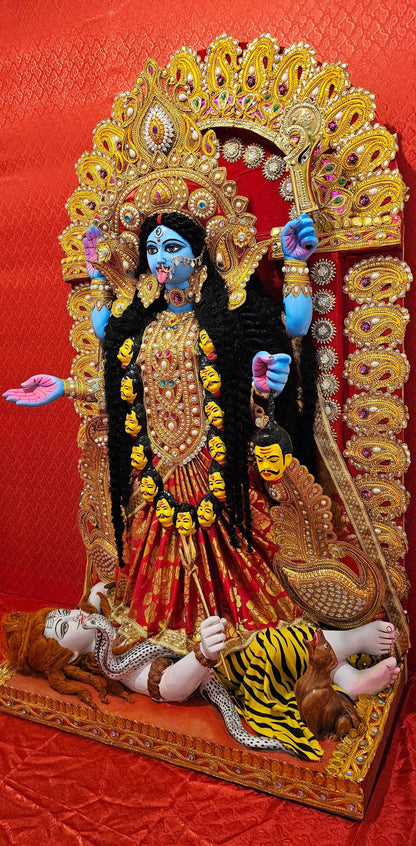 4.8-FT Rare Custom Hand Made Large Kali Maa/Mata Statue. 1 of a kind