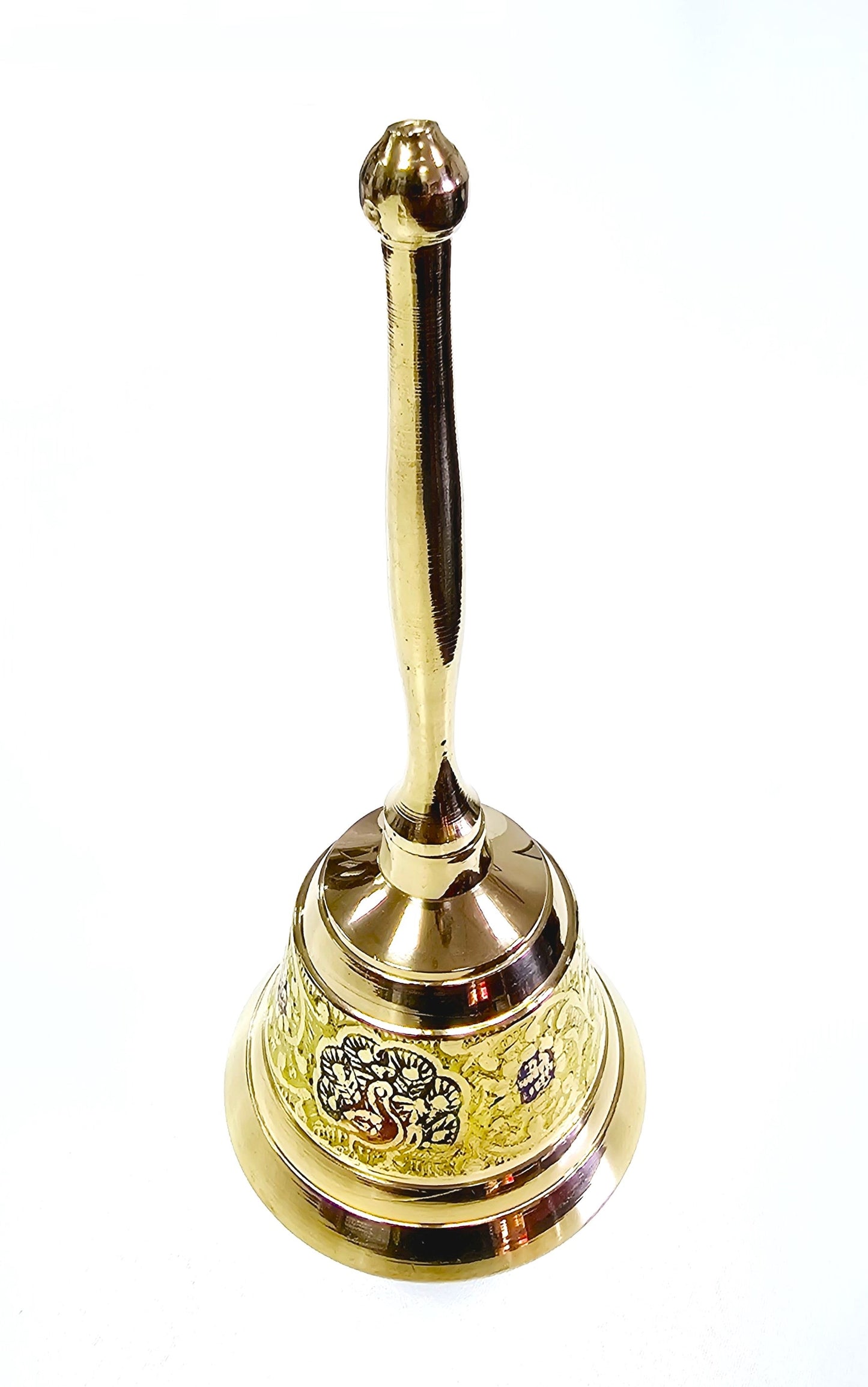 Hand held Solid Brass Bell , School / Reception etc, Different Colours Available