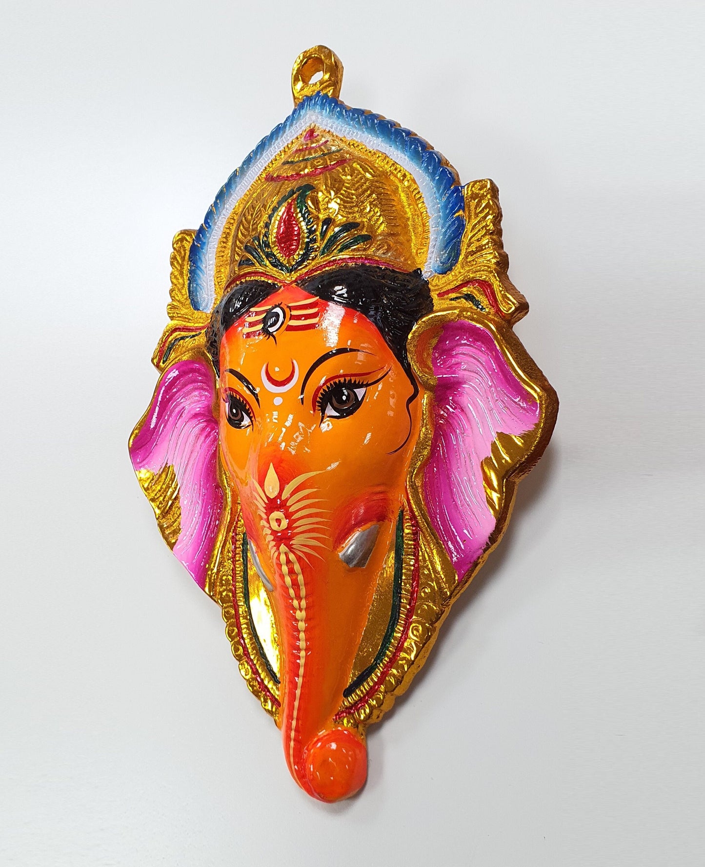 Ganesh Wall Hanging Face , Solid Alloy , Built to Last