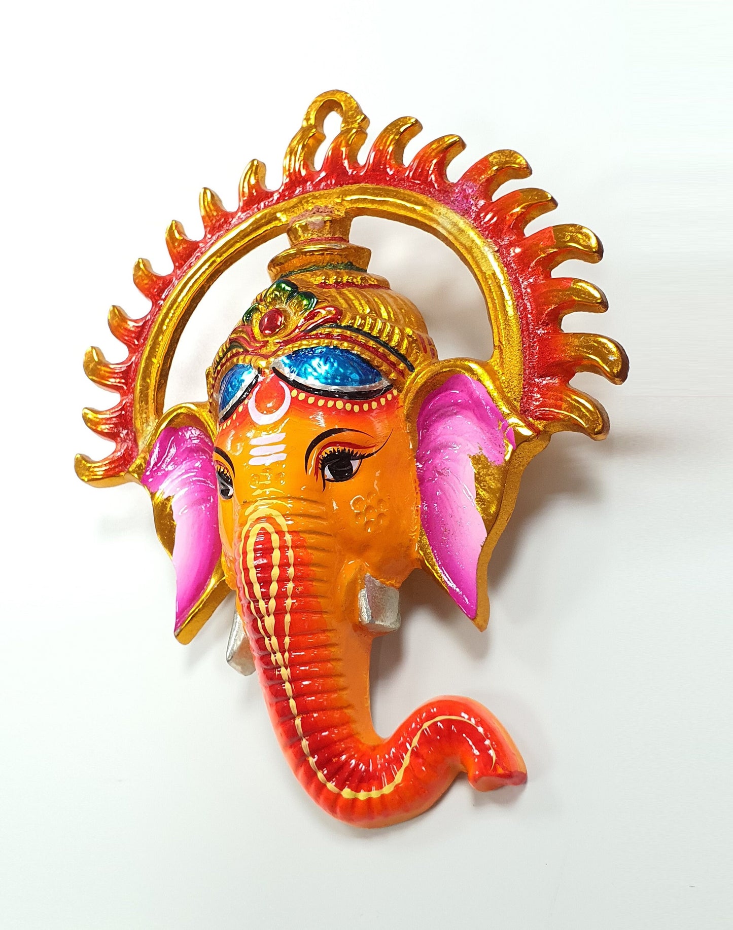 Ganesh Wall Hanging Face , Solid Alloy , Built to Last