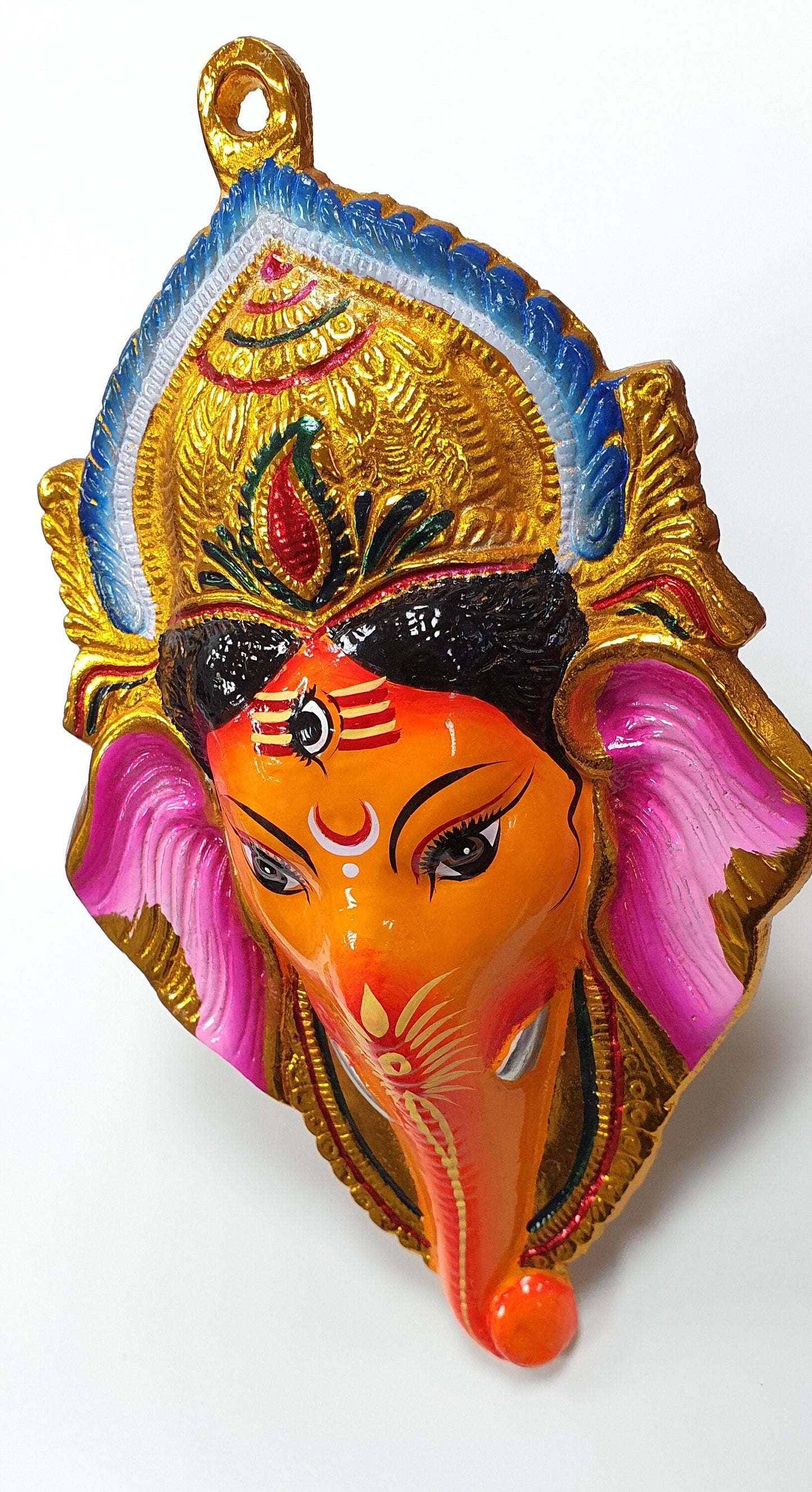 Ganesh Wall Hanging Face , Solid Alloy , Built to Last