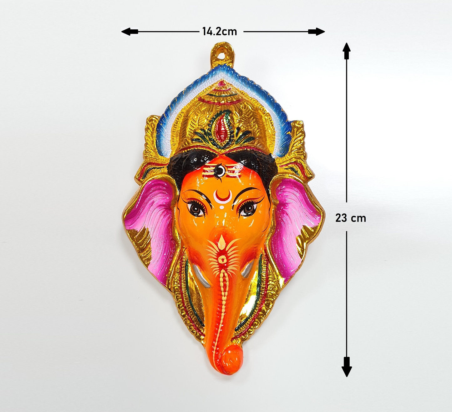 Ganesh Wall Hanging Face , Solid Alloy , Built to Last