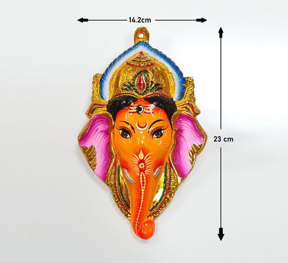 Ganesh Wall Hanging Face , Solid Alloy , Built to Last