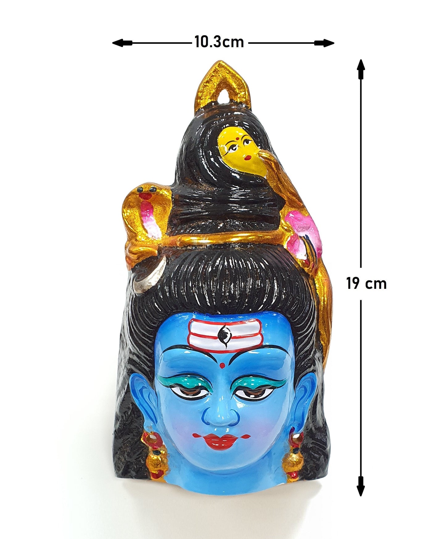 Rare Lord Shiva/Shivji Ji Wall Hanging Face , Solid Alloy , Built to Last