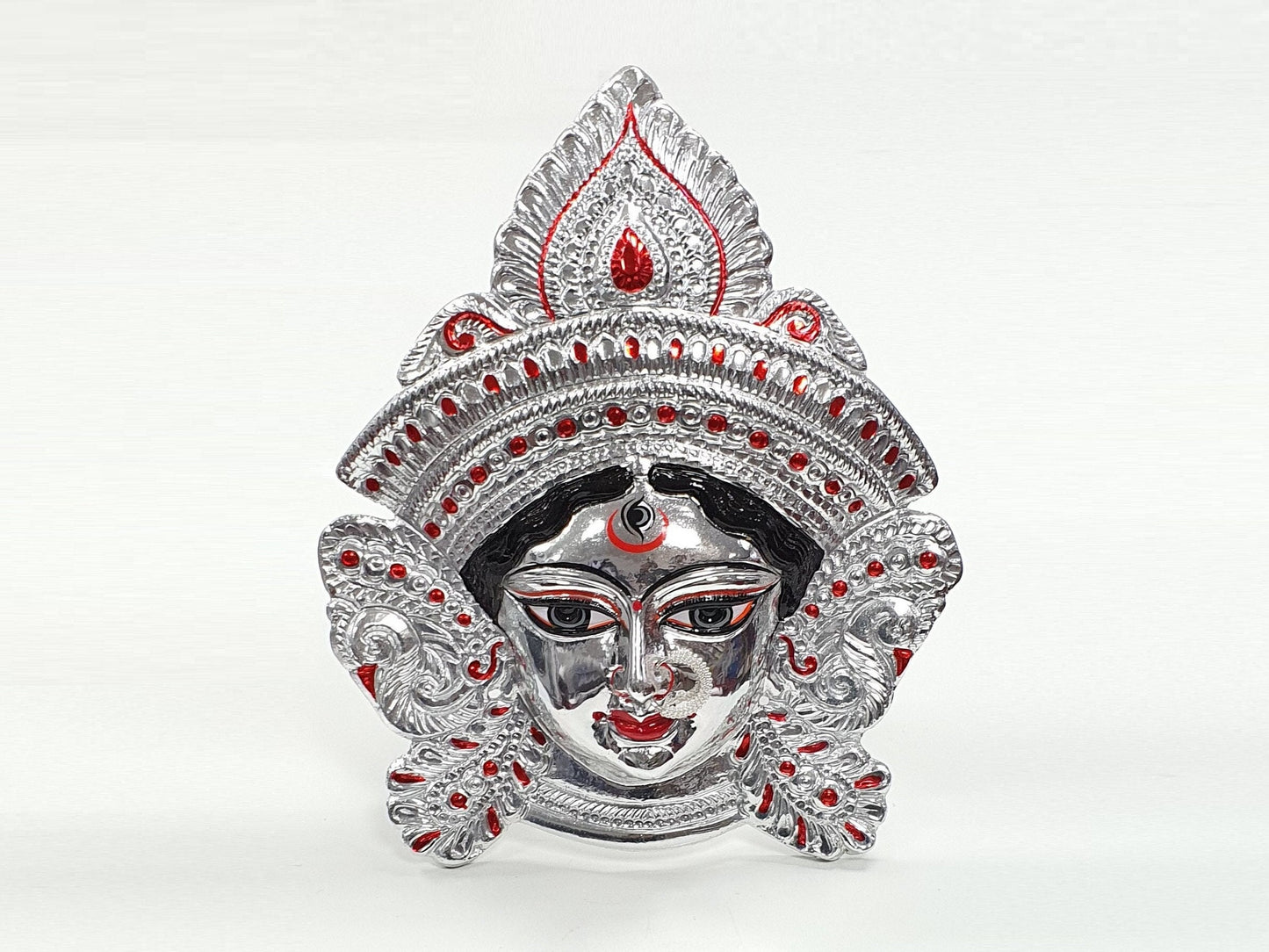 Kali silver wall hanging face