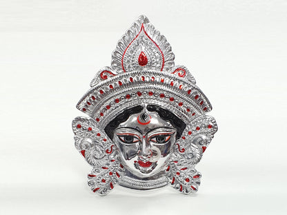 Kali silver wall hanging face